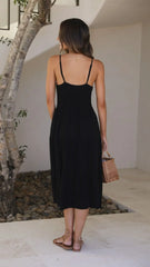 Zoey Midi Dress - Black