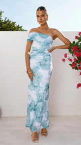 Coda Maxi Dress - Blue Floral