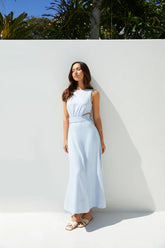 Coastal Glow Maxi Dress Blue