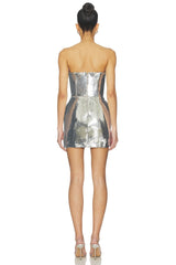 Sequin Padded Hip Mini Dress