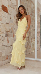 Sophia Maxi Dress - Lemon