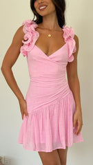 Alma Mini Dress - Pink