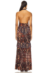 Athens Crochet Lace Maxi Dress