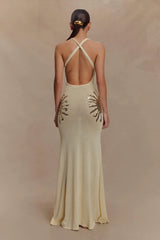 Ellington Knit Maxi Dress With Sequin - Ivory