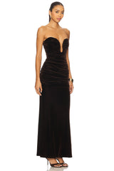 Elvira Velvet Maxi Dress