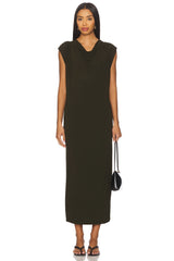 Draped Cowl Neck Dress