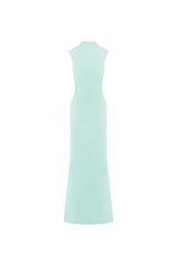 Massie Slinky And Mesh Maxi Dress - Lagoon