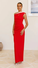 Honey Maxi Dress - Red/Pink