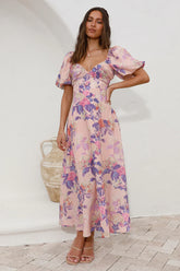Sing Along Maxi Dress Pink