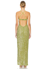 Brihante Sequin Maxi Dress