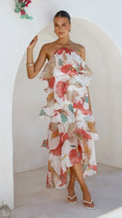 Soho Maxi Dress - Blush Lotus