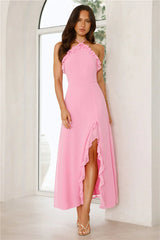 Love Potion Halter Maxi Dress Pink
