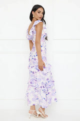 Midnight Magnolia Maxi Dress Purple
