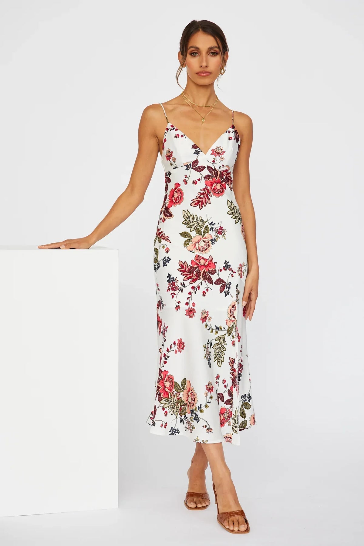 No Yesterday Maxi Dress White