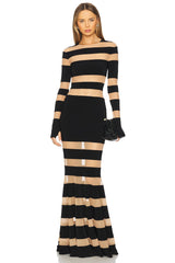 Spliced Dress Fishtail Gown