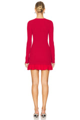 Otto Knit Poplin Combo Dress