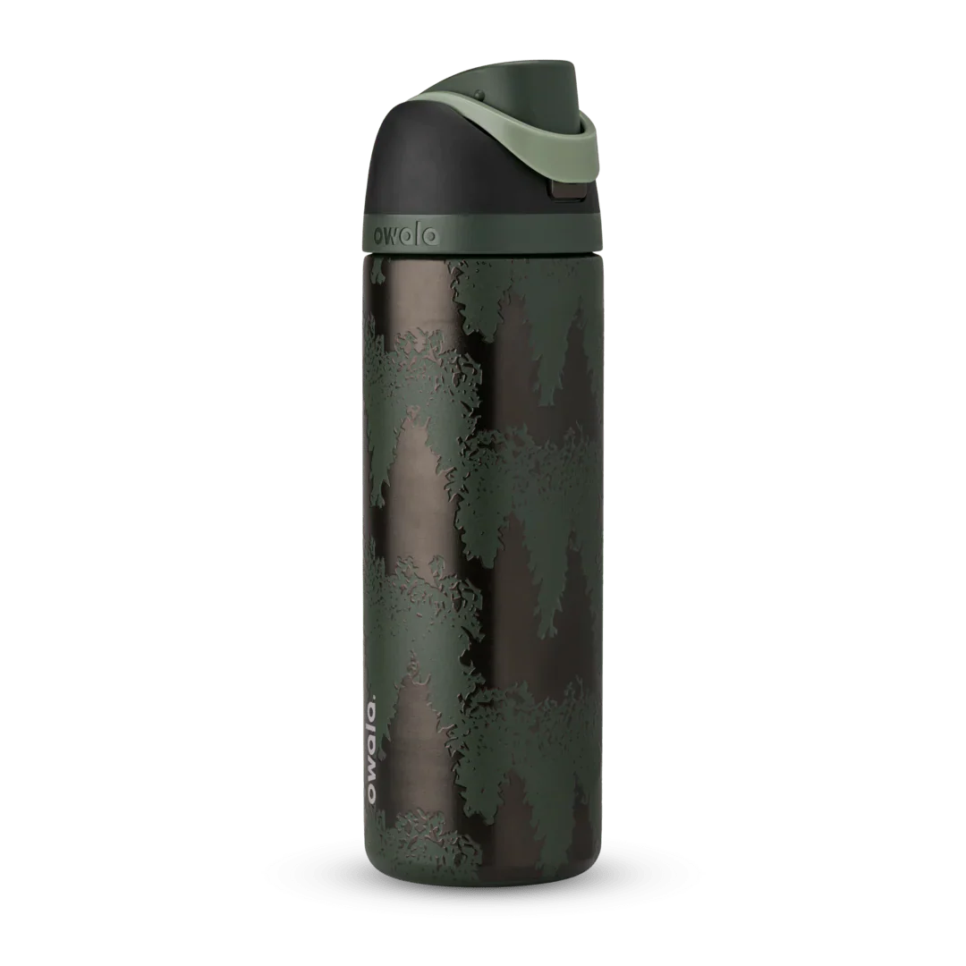 Owala Merry Bright Spruce the Hall 24oz Stainless Steel FreeSip Water Bottle