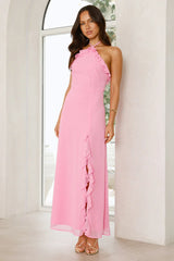 Love Potion Halter Maxi Dress Pink