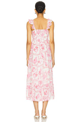 Bria Frill Midi Dress