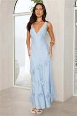 Juicy Floral Maxi Dress Blue