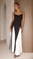 Darcie Maxi Dress - Black / Nude