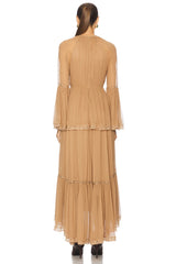 Peplum Flutter Dress