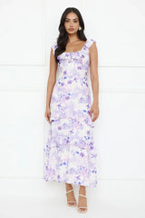 Midnight Magnolia Maxi Dress Purple
