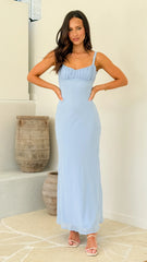 Margo Midi Dress - Blue