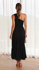 Cassy Midi Dress - Black