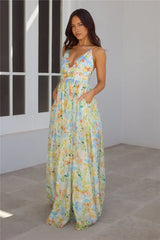 Buttercup Fields Maxi Dress Print