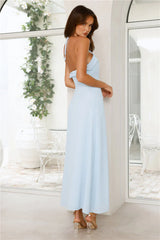 Love Potion Halter Maxi Dress Blue