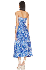 Vibrant Floral Midi Dress