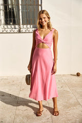 Soft Silhouette Maxi Dress Pink