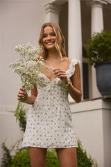 Open Hearts Mini Dress White