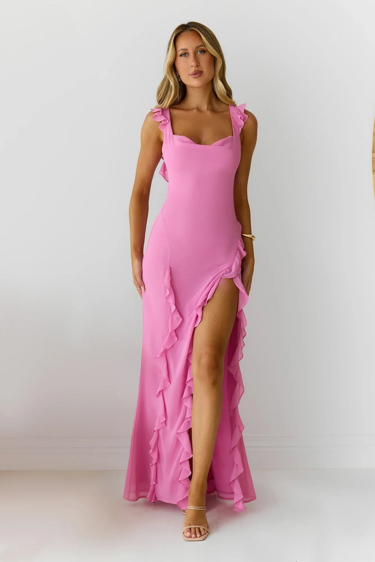 All Night Affair Maxi Dress Pink