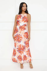 Peach Fever Maxi Dress Orange