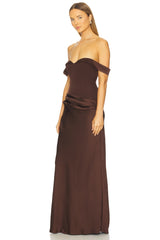Ebony Off Shoulder Maxi Dress