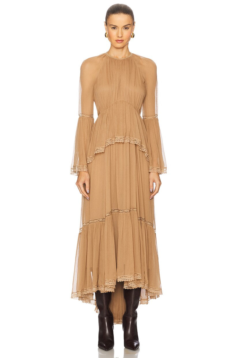 Peplum Flutter Dress