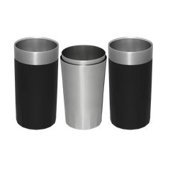 Lifted Spirits Prismatic™ Highball Glass + Craft Cocktail Shaker Set | 12 OZ