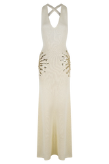 Ellington Knit Maxi Dress With Sequin - Ivory