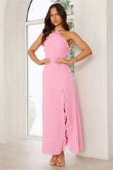Love Potion Halter Maxi Dress Pink