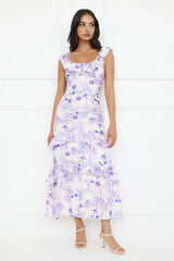 Midnight Magnolia Maxi Dress Purple