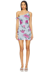 Mesh Twist Midi Dress