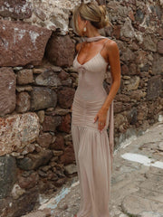 Ida Maxi Dress Tan