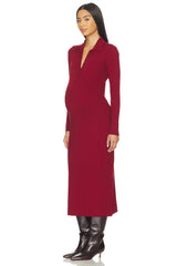 The Averie Polo Rib Sweater Dress