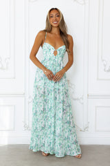 Celestial Daydreams Maxi Dress Green