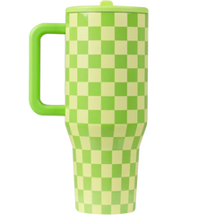 Hydrojug Traveler 40oz - Honeydew Checkers