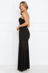Event Extraordinaire Strapless Maxi Dress Black