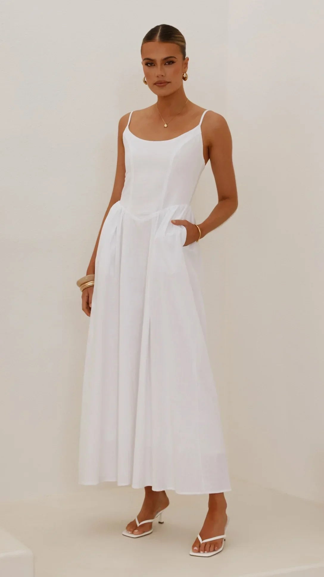 Laurelia Maxi Dress - White