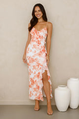 Sunkissed Simplicity Mesh Maxi Dress Orange